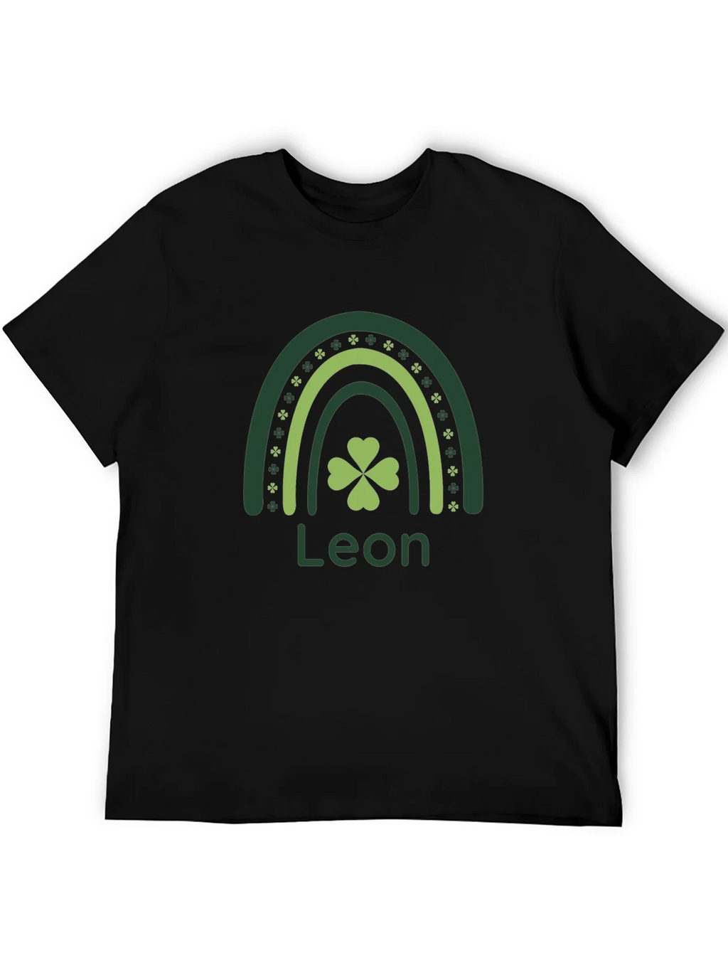 Leon St. Patricks Day Rainbow Clover T-Shirt product image 8