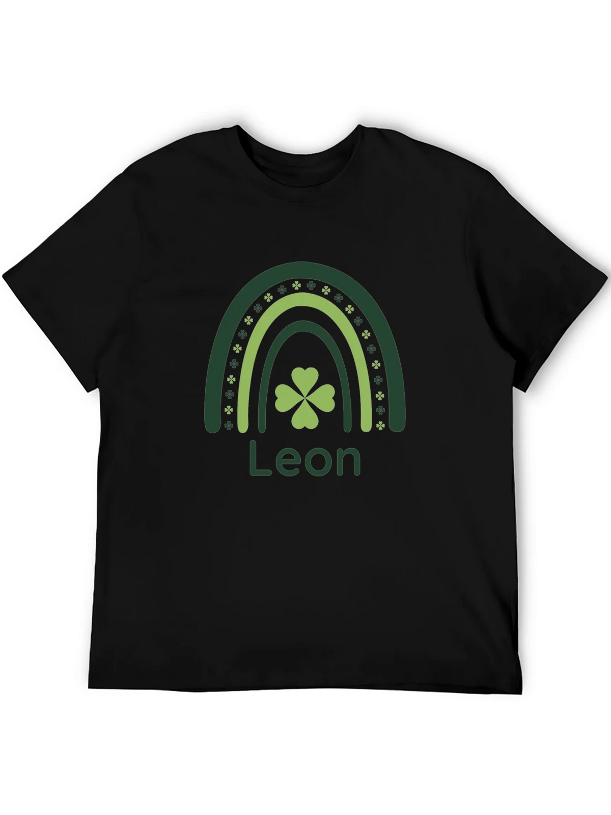 Leon St. Patricks Day Rainbow Clover T-Shirt product image 8