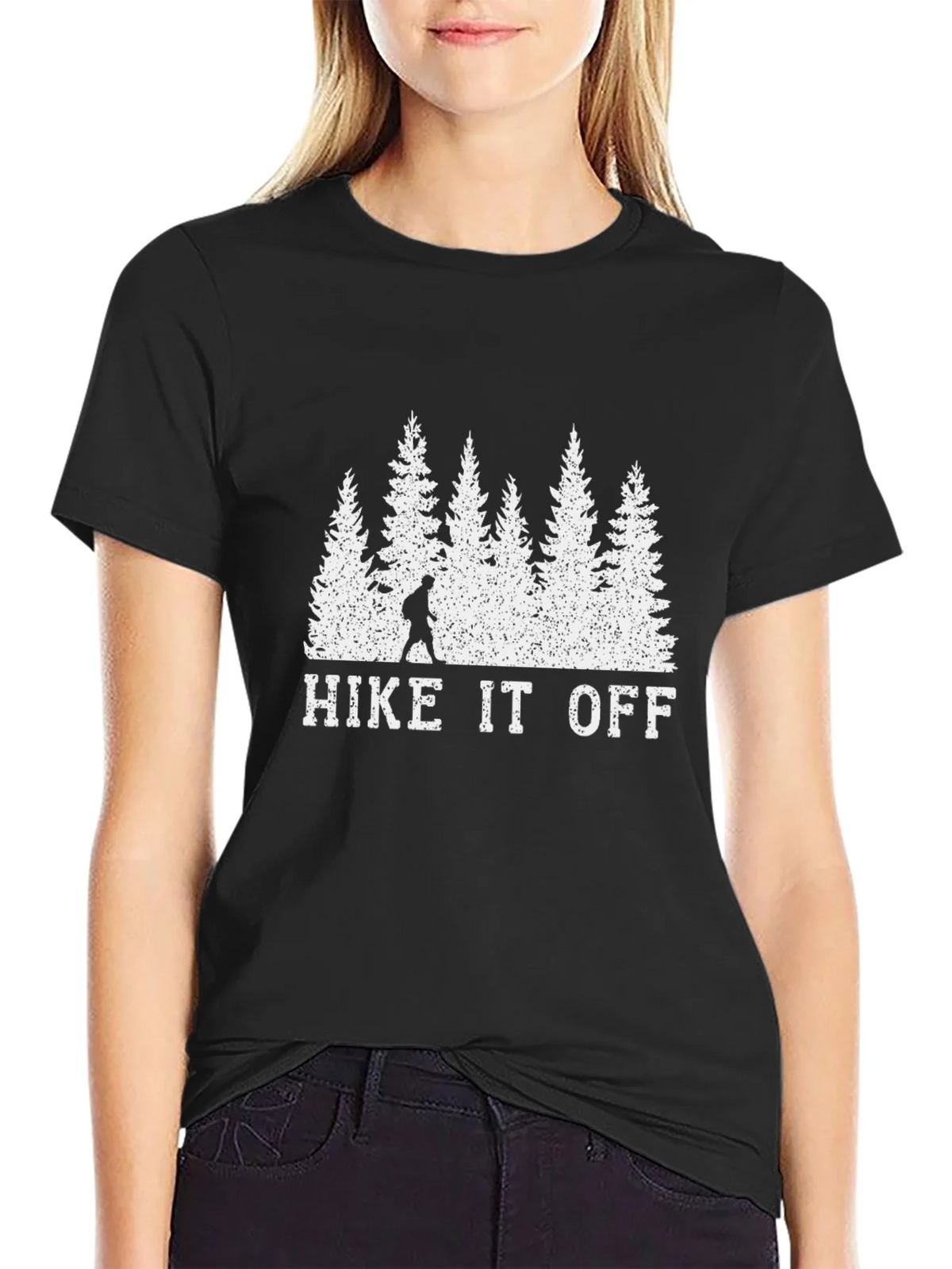 Hike It Off Black T-Shirt - Nature Adventure Tee product image 5