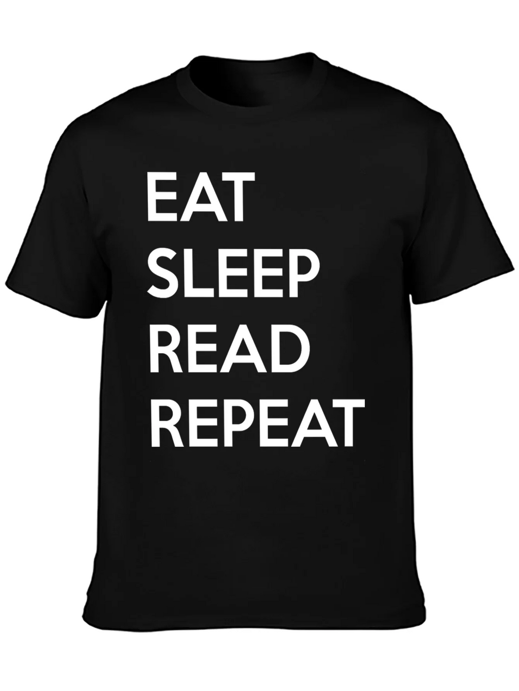 Eat Sleep Read Repeat Black T-Shirt product image 6