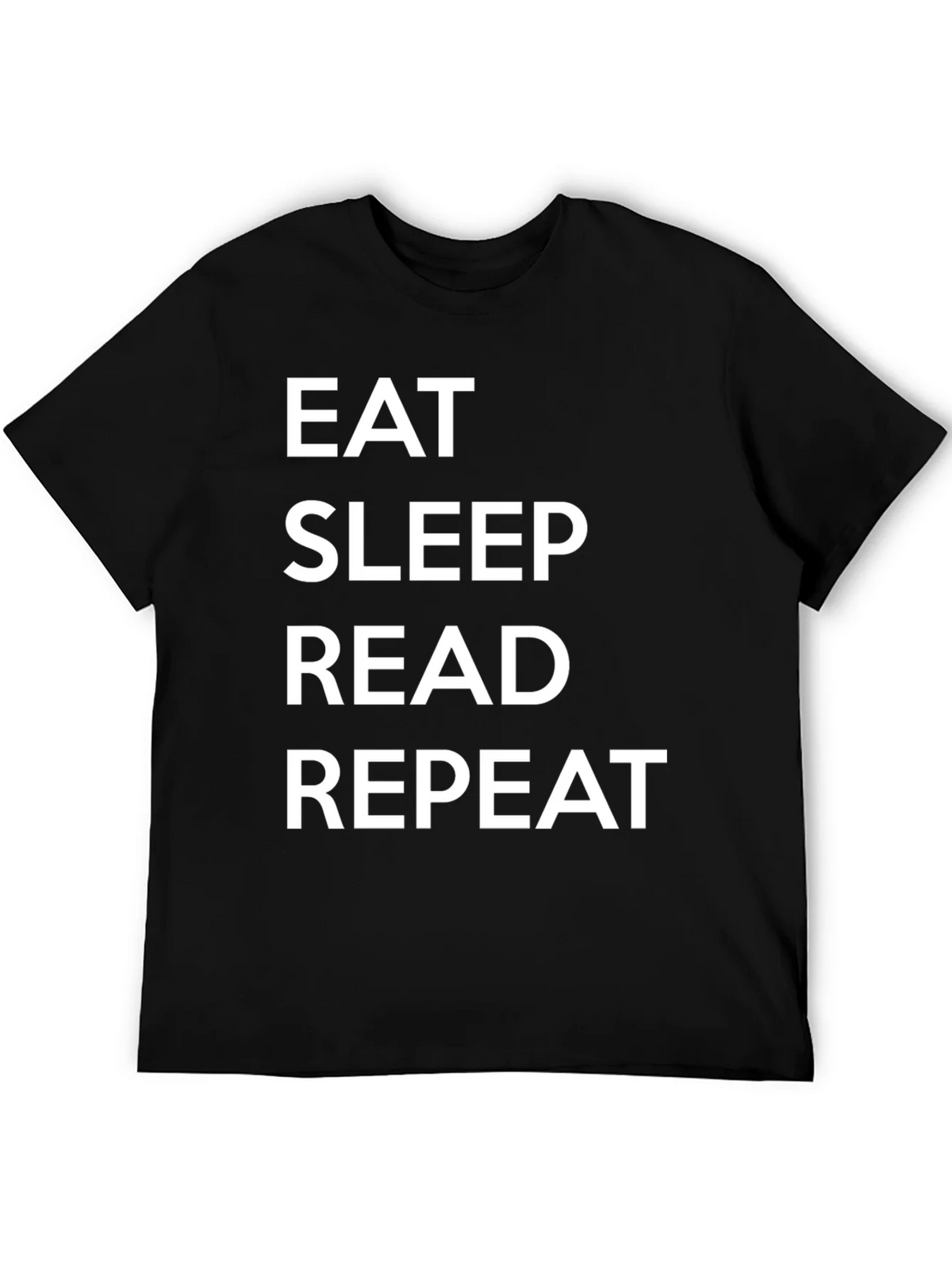 Eat Sleep Read Repeat Black T-Shirt product image 8