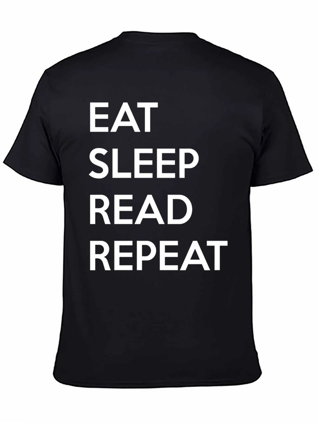 Eat Sleep Read Repeat Black T-Shirt product image 7