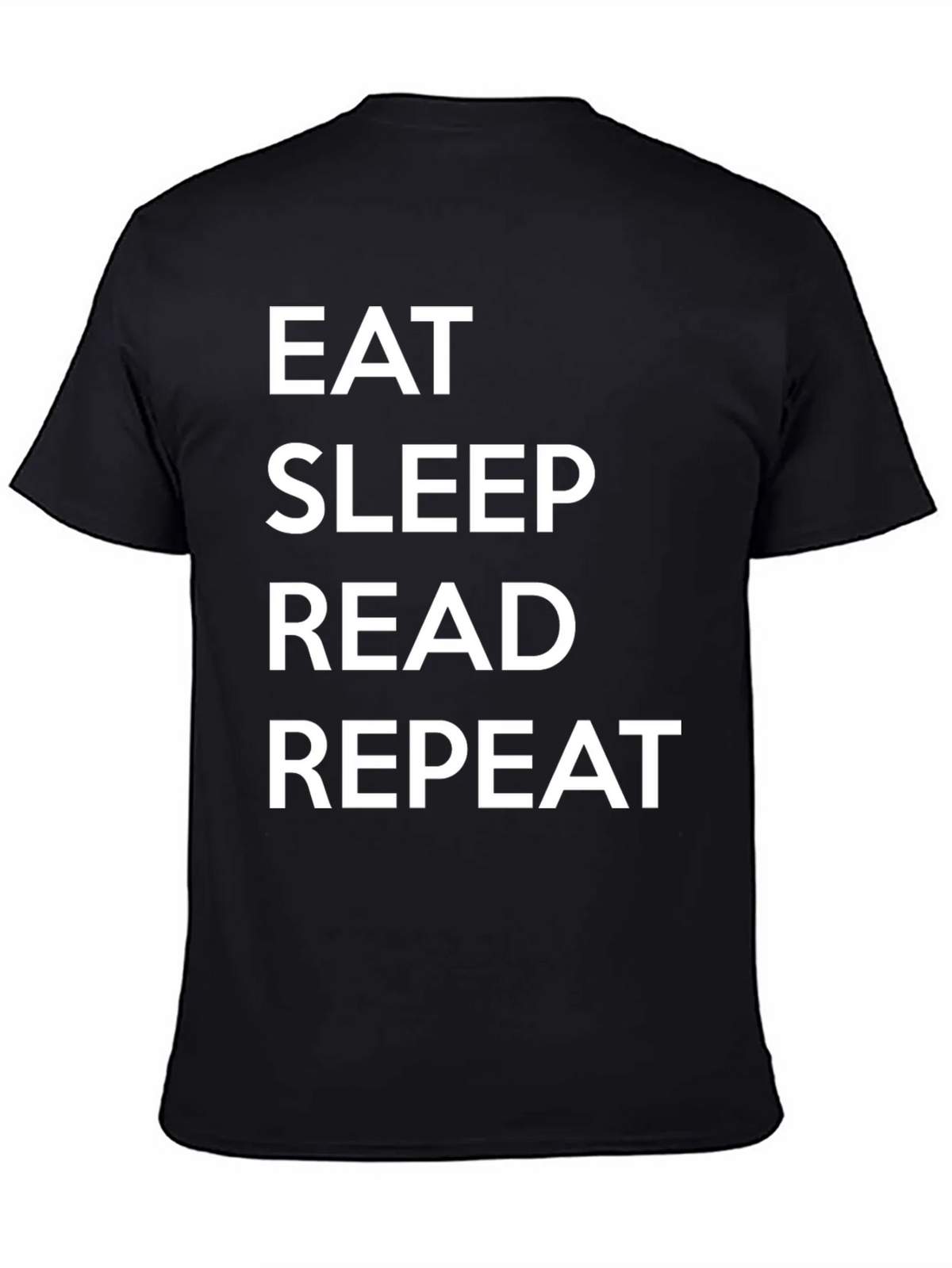 Eat Sleep Read Repeat Black T-Shirt product image 7