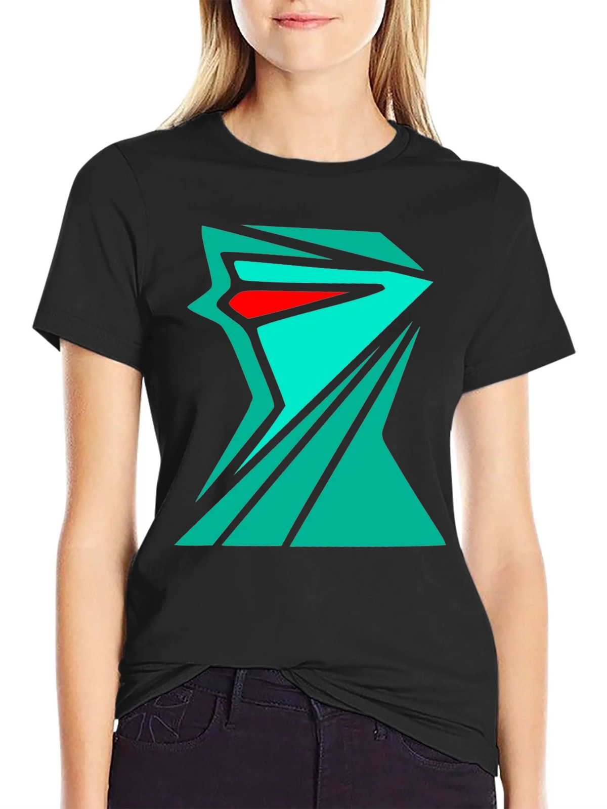 Abstract Geometric Tee - Edgy Streetwear Style product image 5
