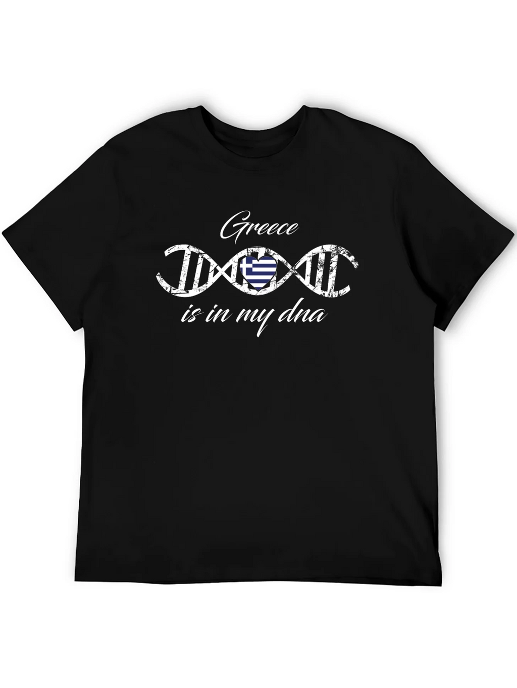 Greece is in My DNA T-Shirt - Black Graphic Tee product image 8