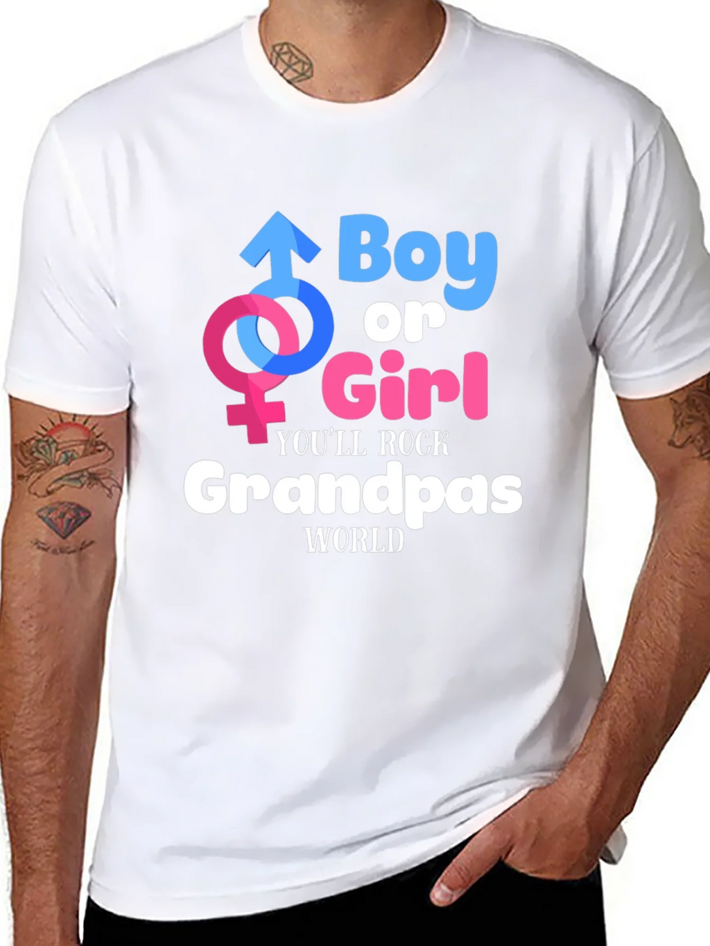Boy or Girl Grandpa T-Shirt product image 10