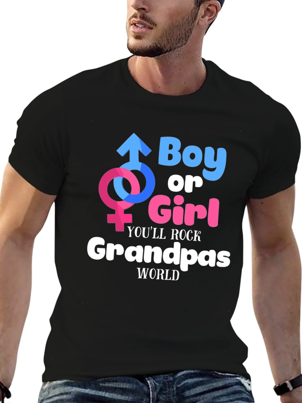 Boy or Girl Grandpa T-Shirt product image 9