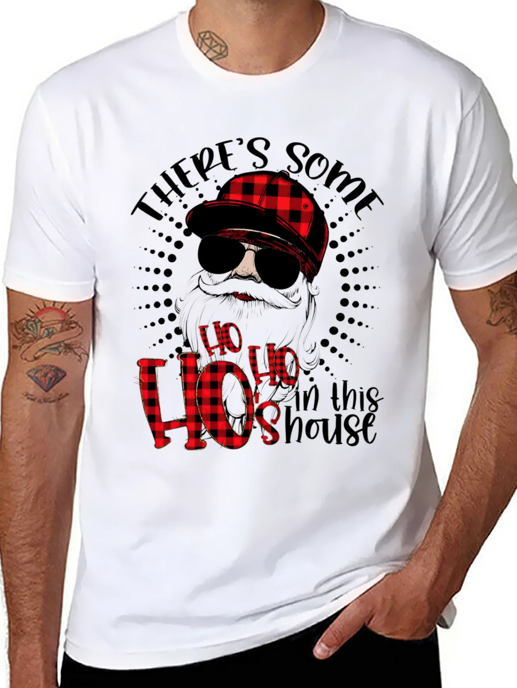 Funny Theres Some Hos in This House Graphic Tee product image 10