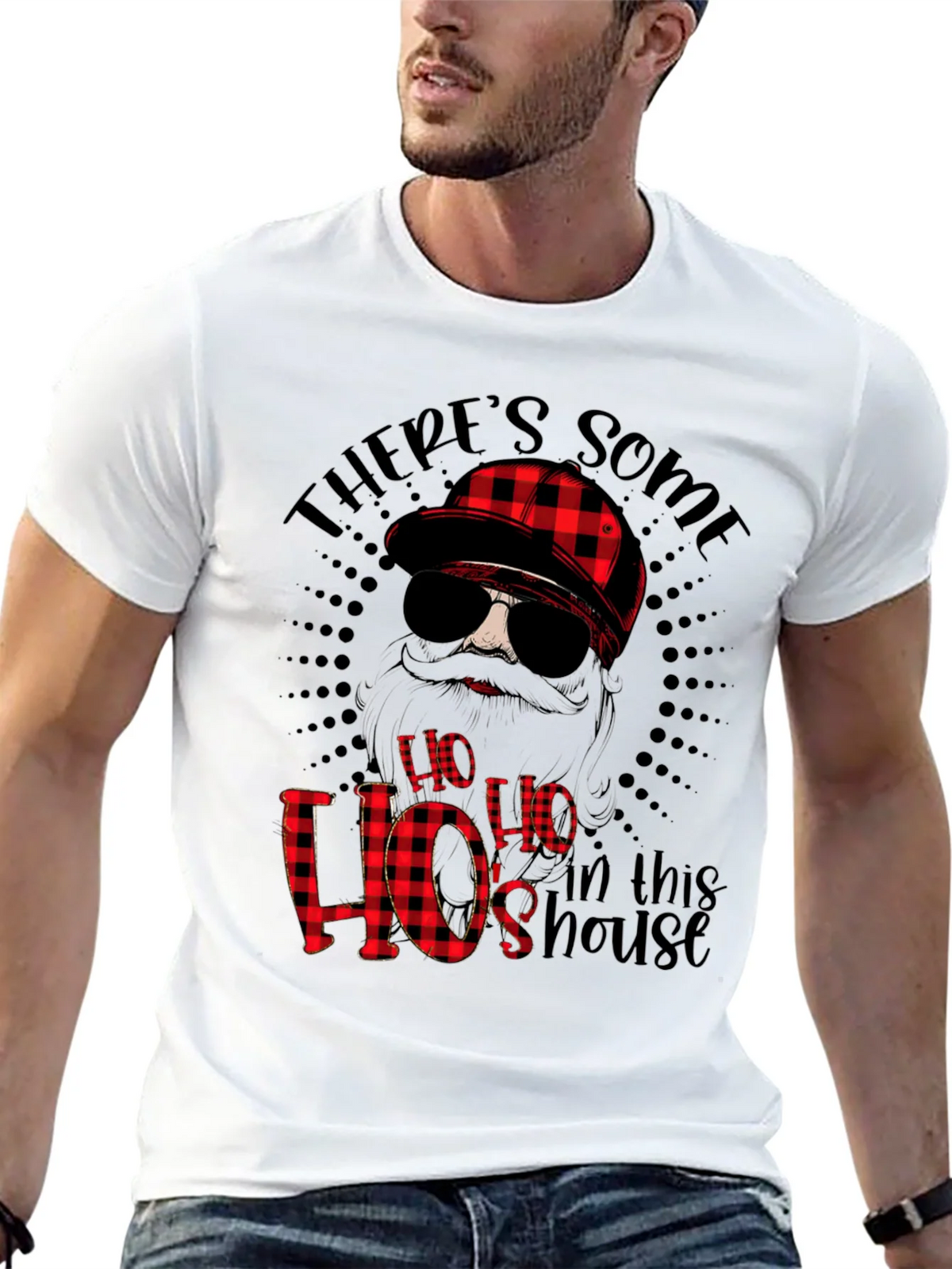 Funny Theres Some Hos in This House Graphic Tee product image 4