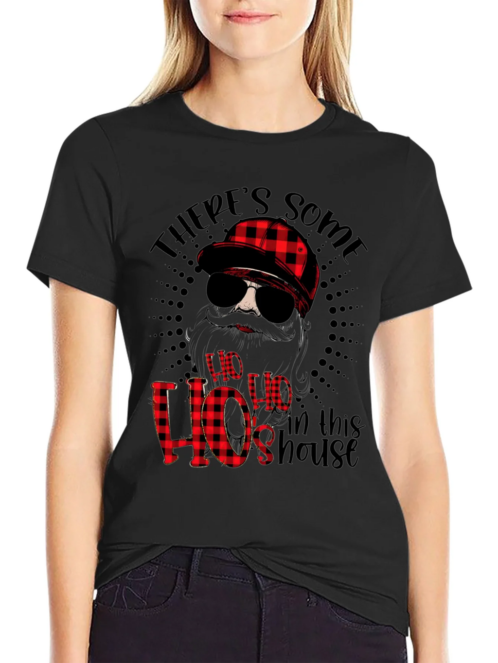 Funny Theres Some Hos in This House Graphic Tee product image 5