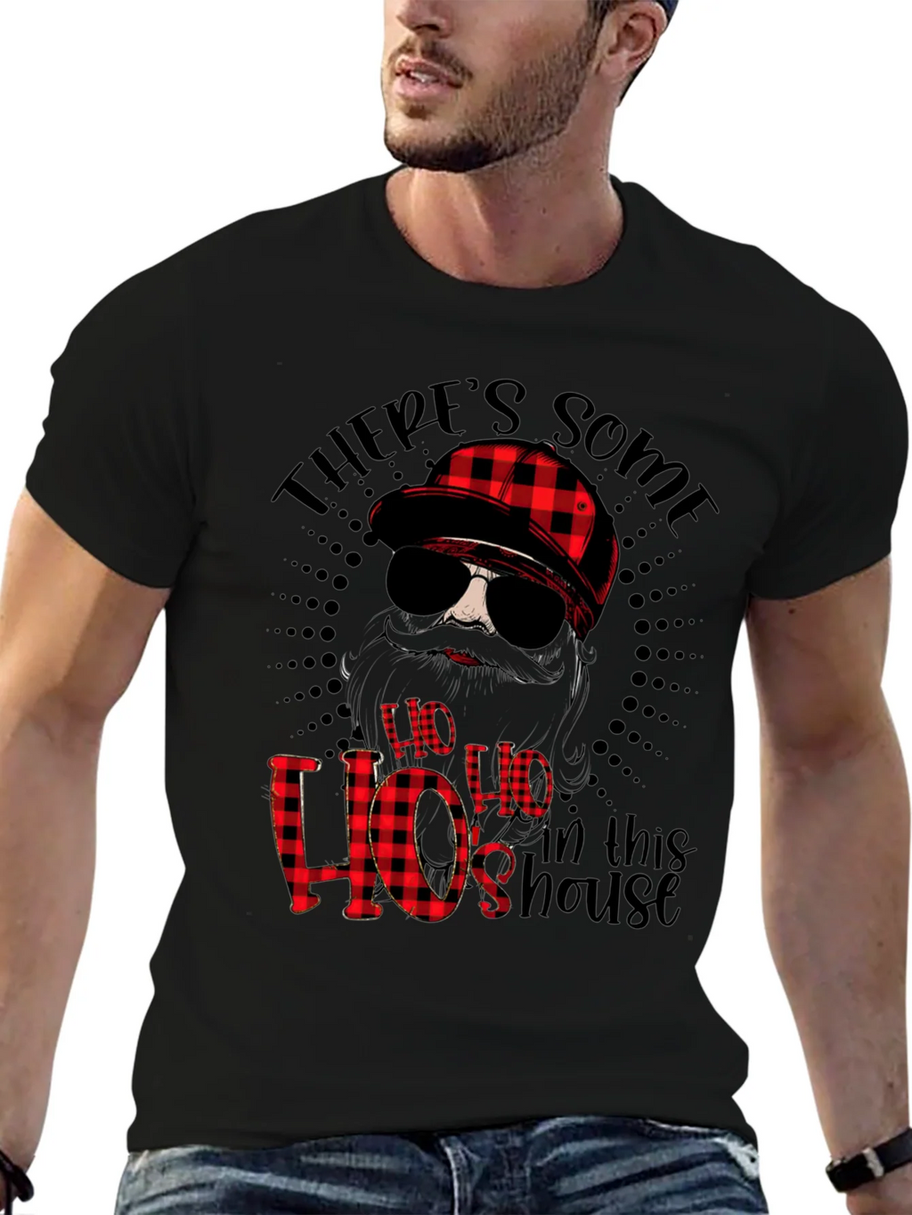 Funny Theres Some Hos in This House Graphic Tee product image 9
