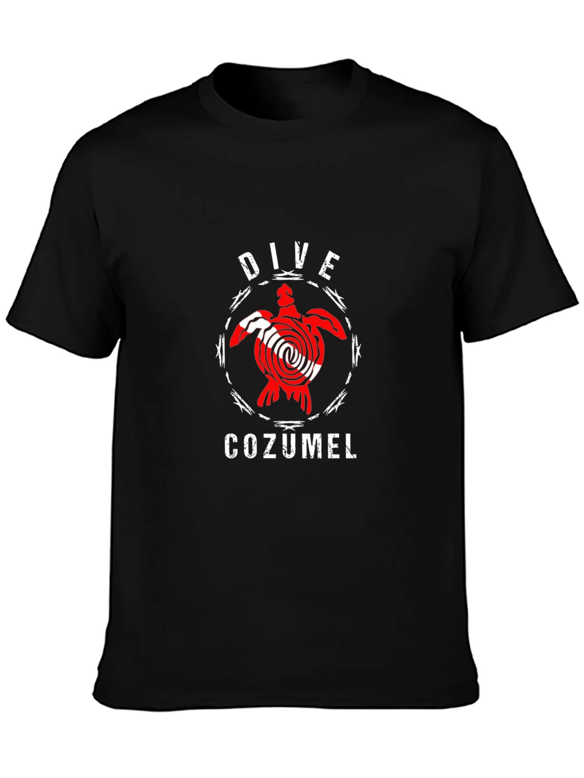 Dive Cozumel Black T-Shirt - Turtle Design product image 6