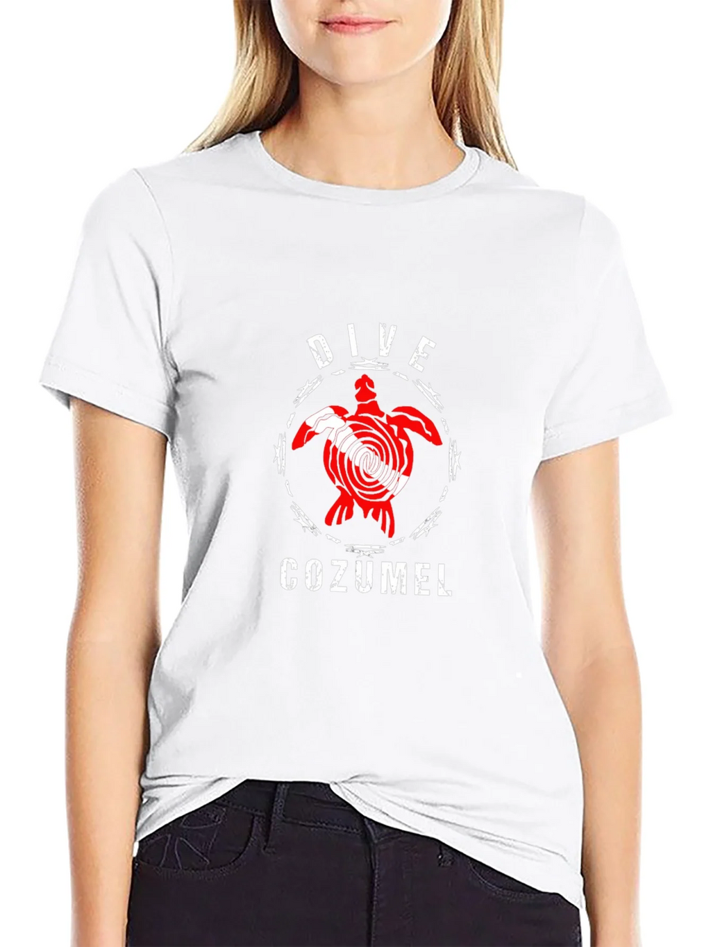 Dive Cozumel Black T-Shirt - Turtle Design product image 11