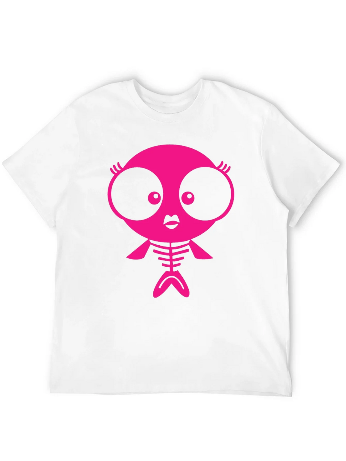 Funky Pink Creature Graphic Black T-Shirt product image 3