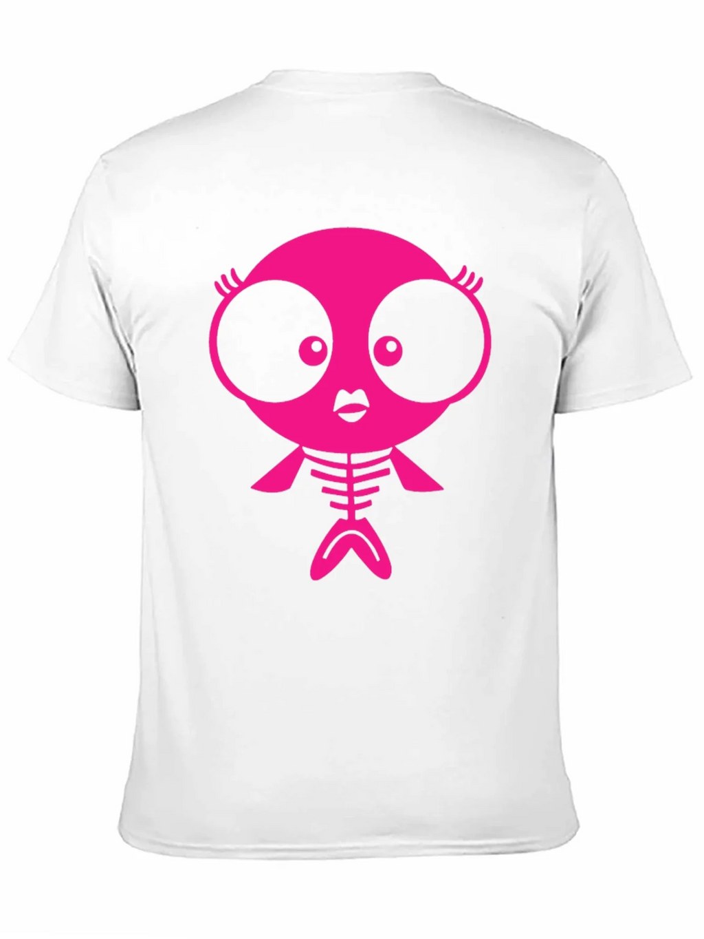 Funky Pink Creature Graphic Black T-Shirt product image 2
