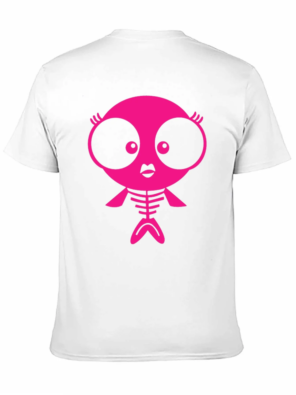 Funky Pink Creature Graphic Black T-Shirt product image 2