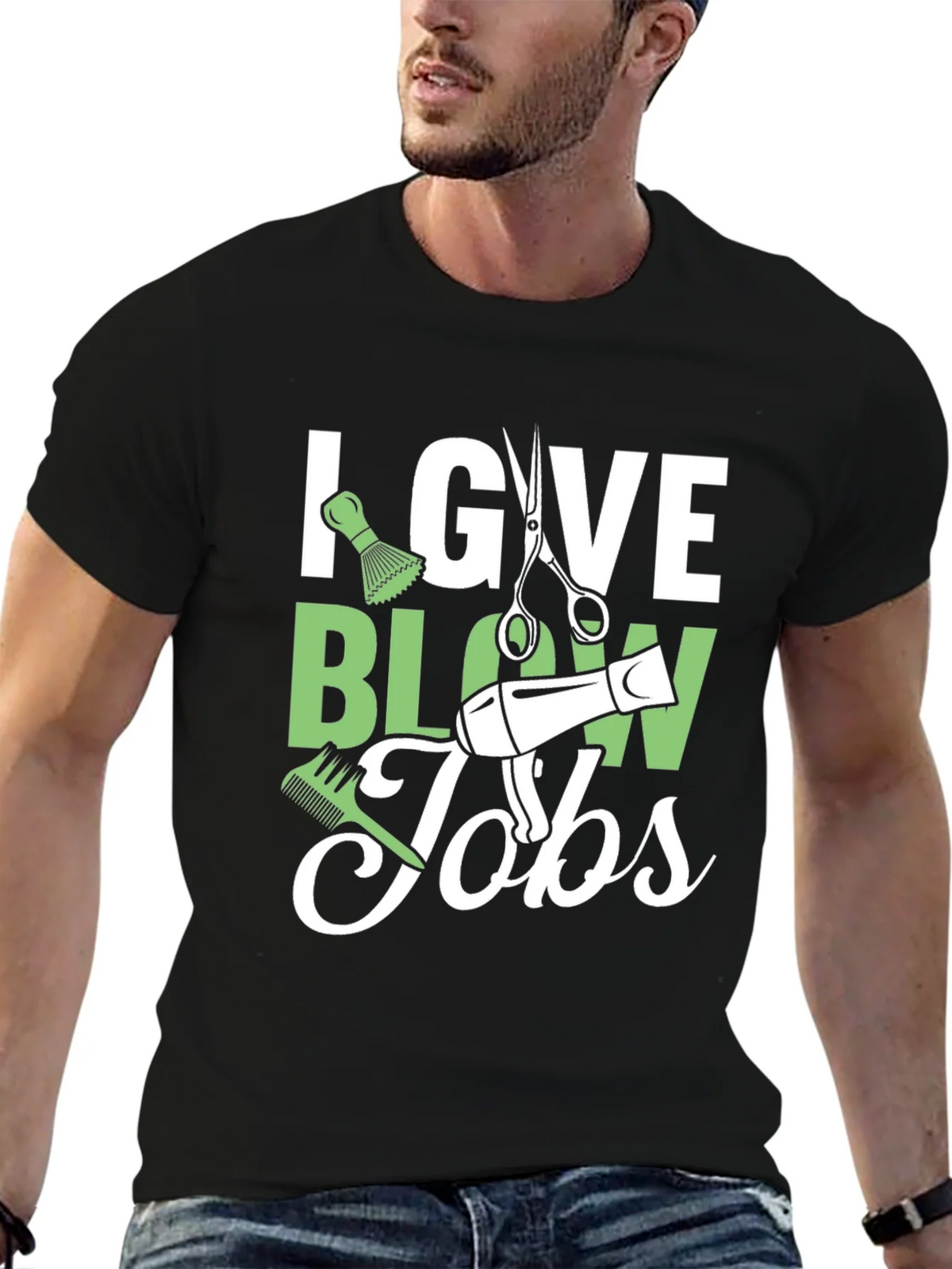 Stylist Humor T-Shirt: I Give Blow Jobs product image 9