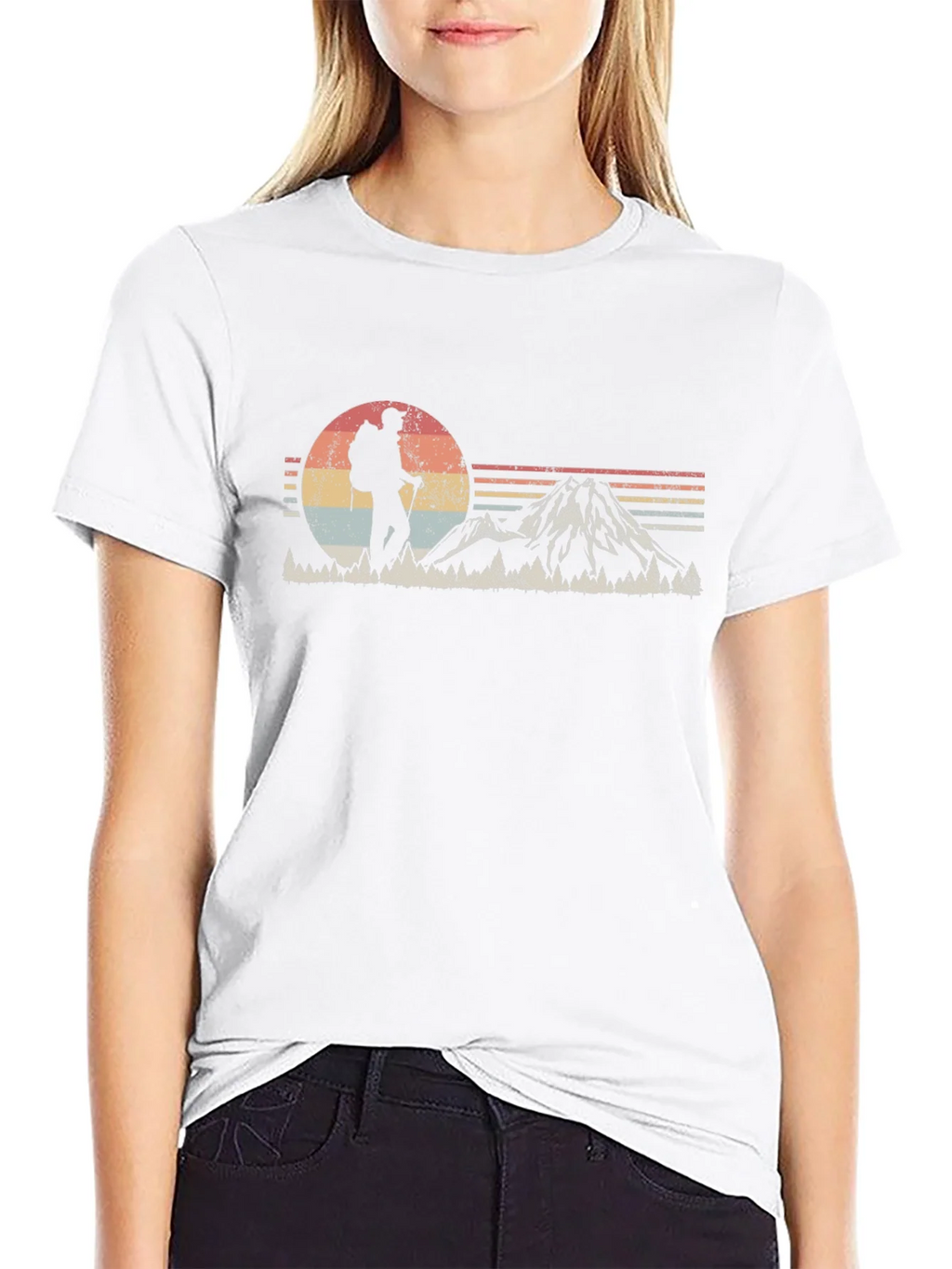 Retro Hiker T-Shirt - Mountain Adventure Tee product image 11