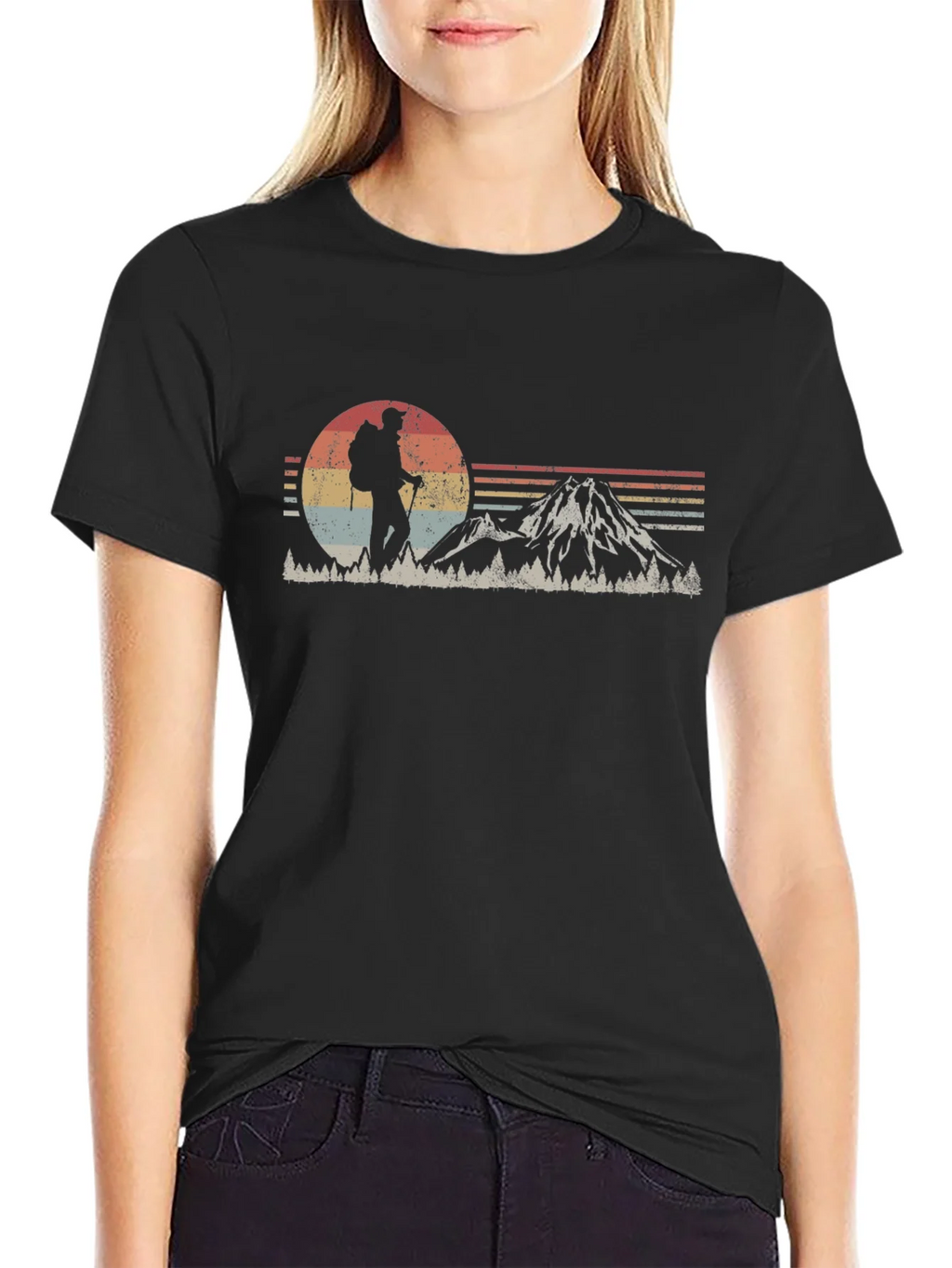 Retro Hiker T-Shirt - Mountain Adventure Tee product image 5