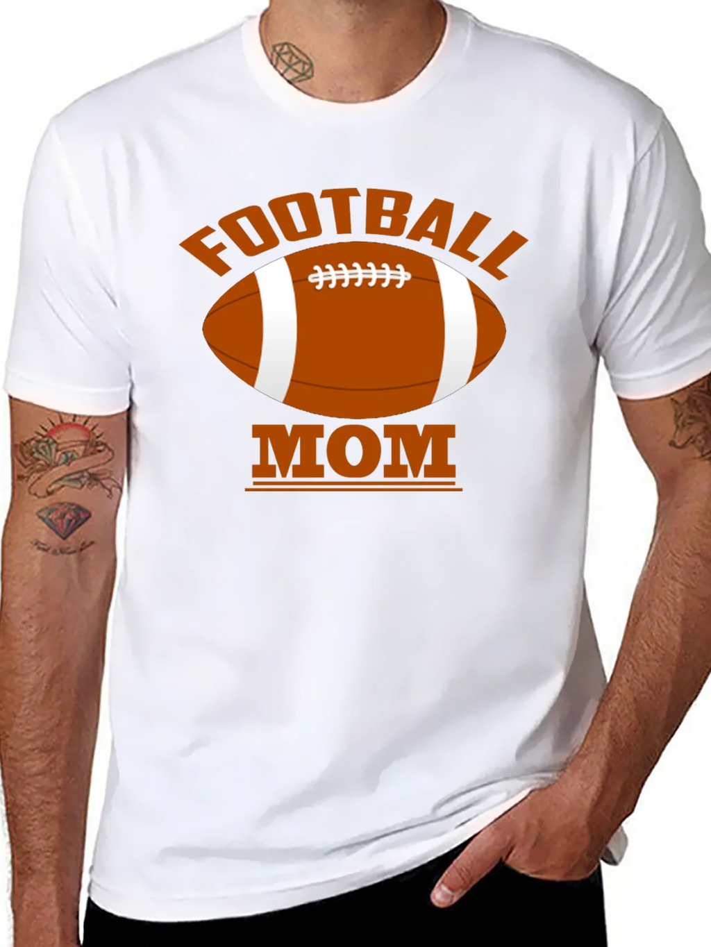 Football Mom Black T-Shirt product image 10