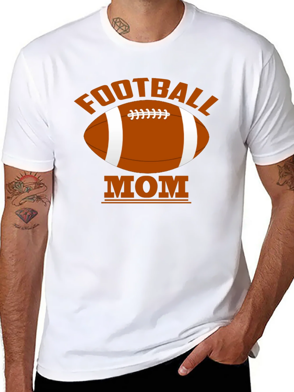 Football Mom Black T-Shirt product image 10