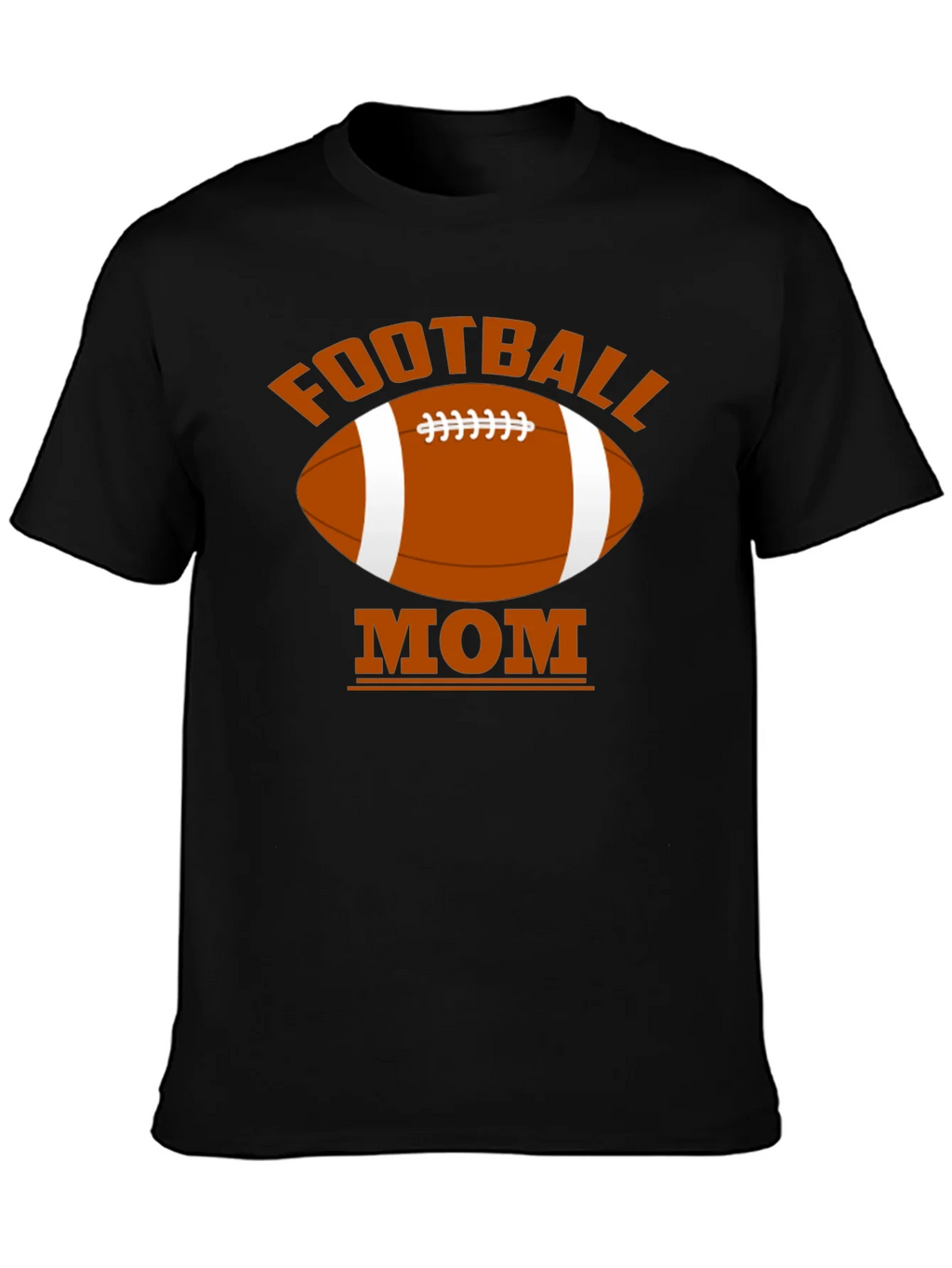 Football Mom Black T-Shirt product image 6