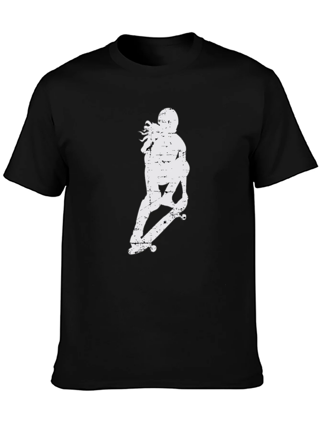 Skateboarder Graphic Tee - Casual Black T-Shirt product image 6