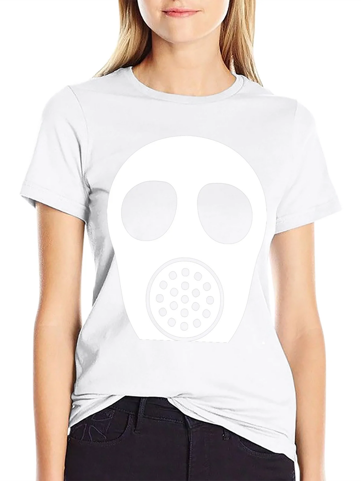 Gas Mask Graphic Tee - Black Casual T-Shirt product image 11