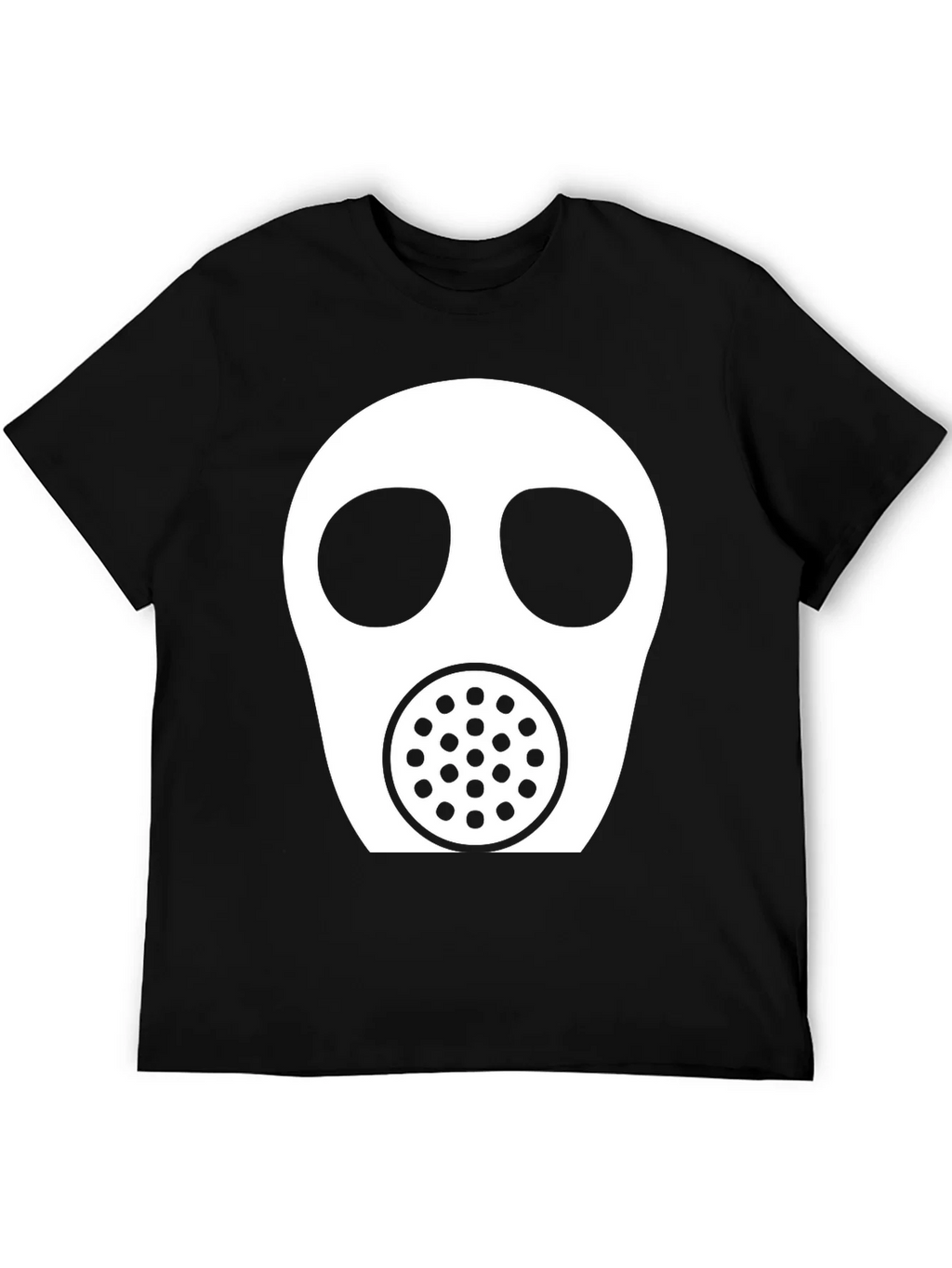 Gas Mask Graphic Tee - Black Casual T-Shirt product image 8