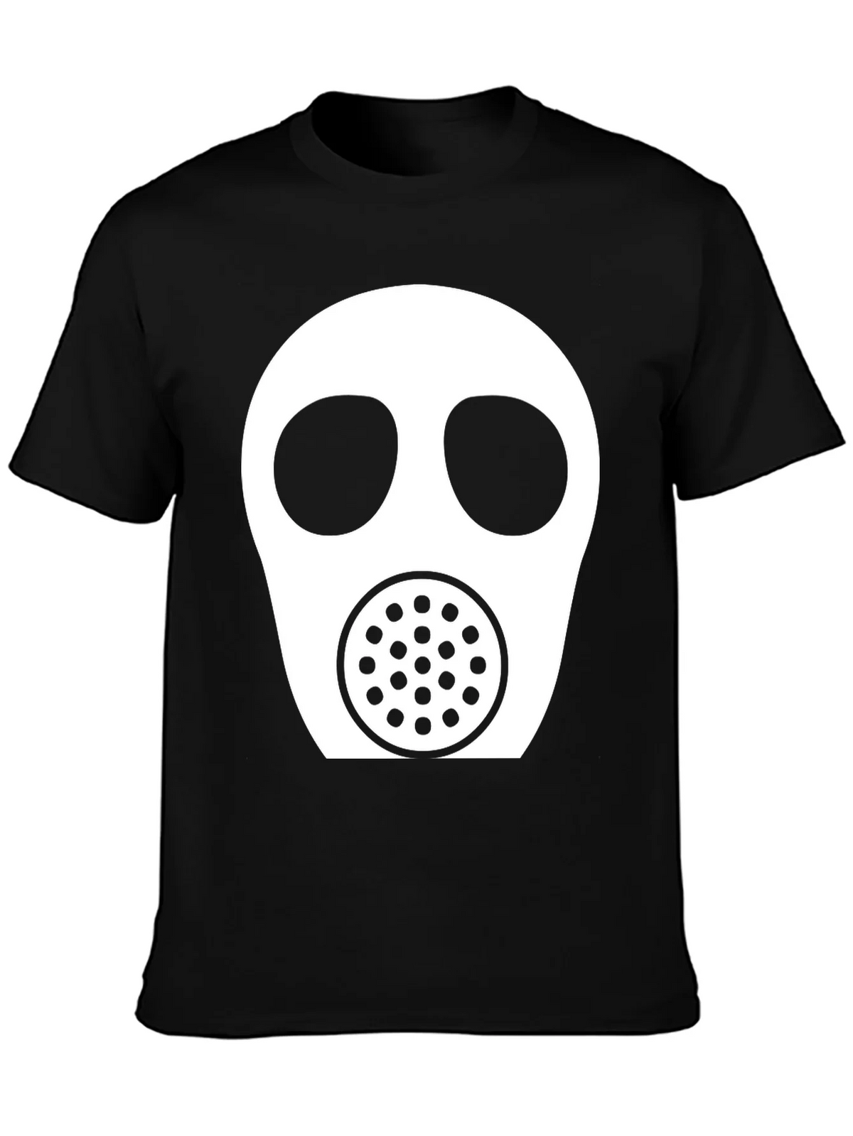 Gas Mask Graphic Tee - Black Casual T-Shirt product image 6