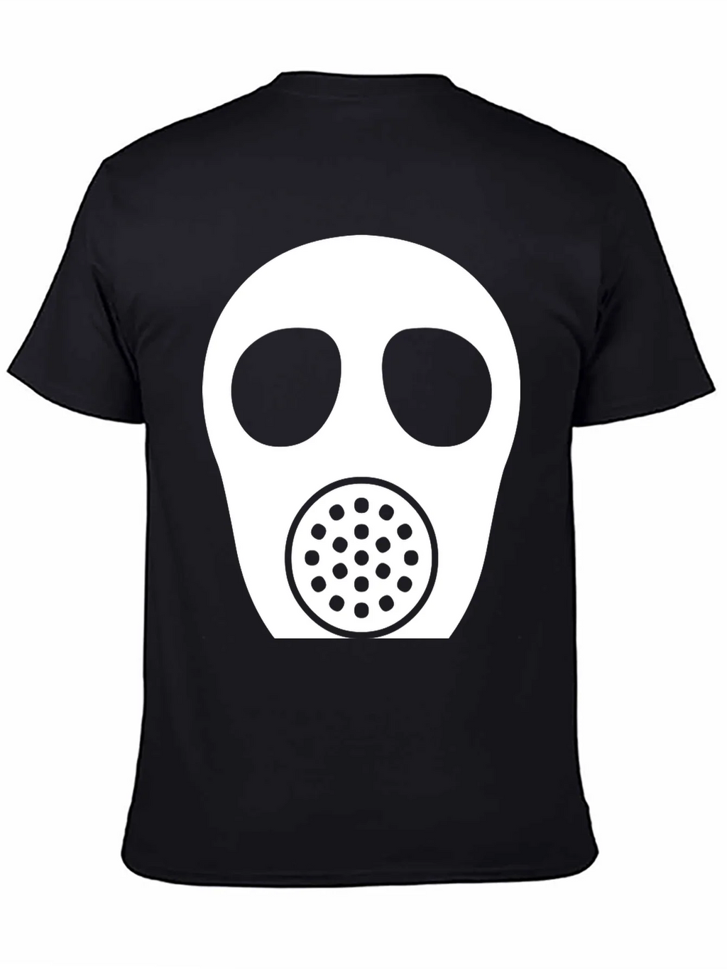 Gas Mask Graphic Tee - Black Casual T-Shirt product image 7
