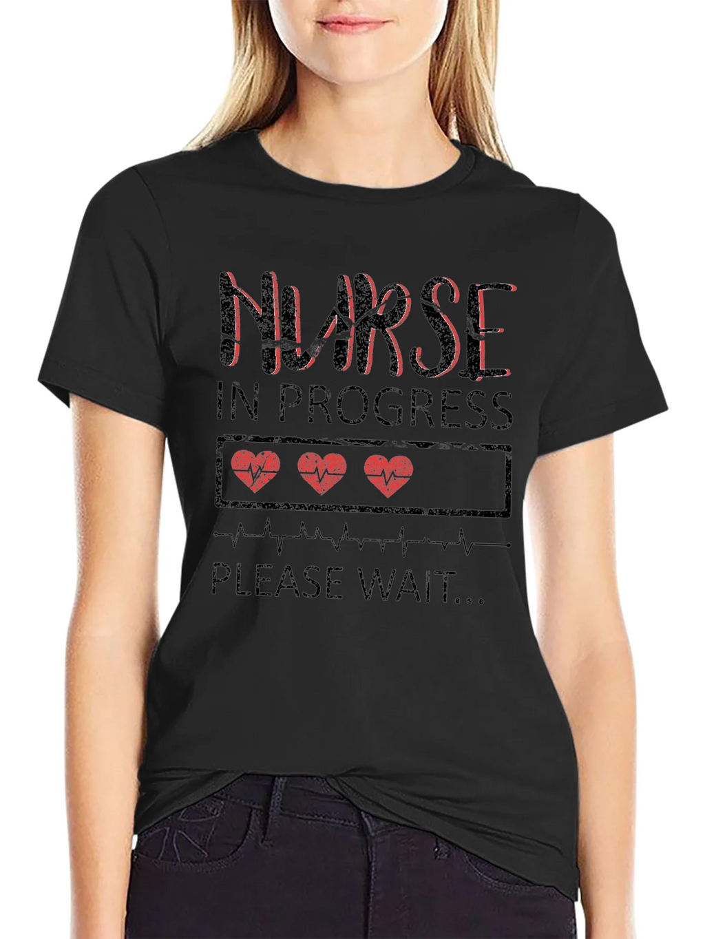 Nurse in Progress Graphic Tee product image 5