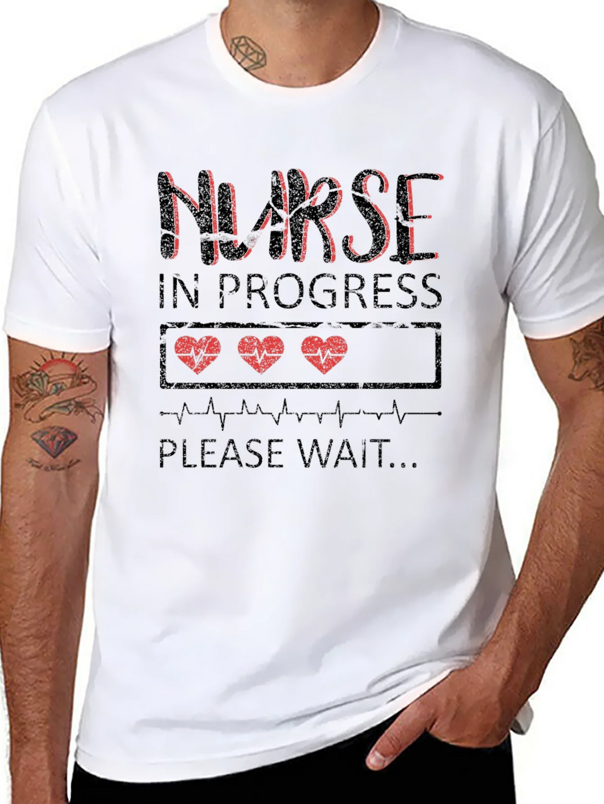 Nurse in Progress Graphic Tee product image 10