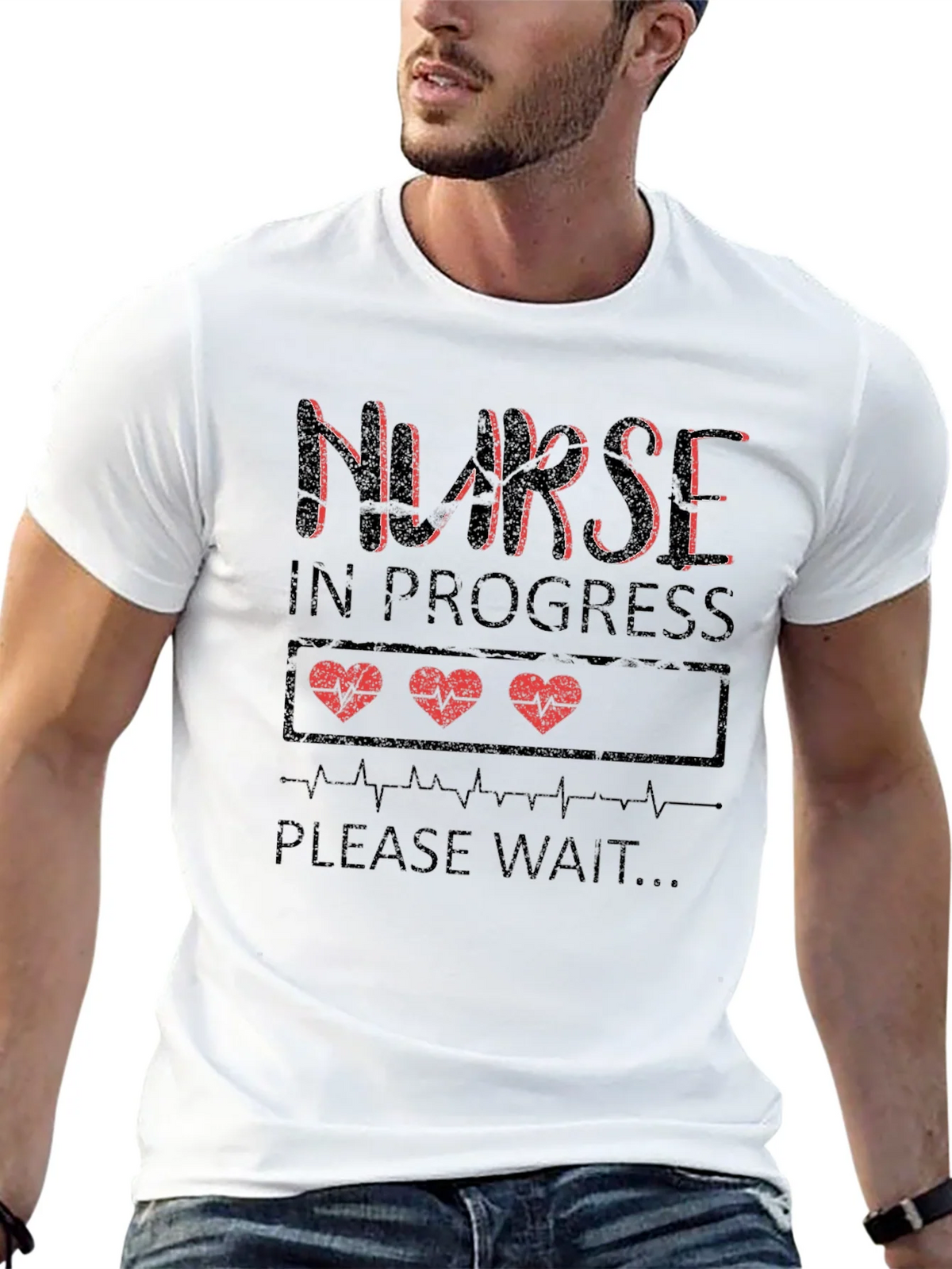 Nurse in Progress Graphic Tee product image 4