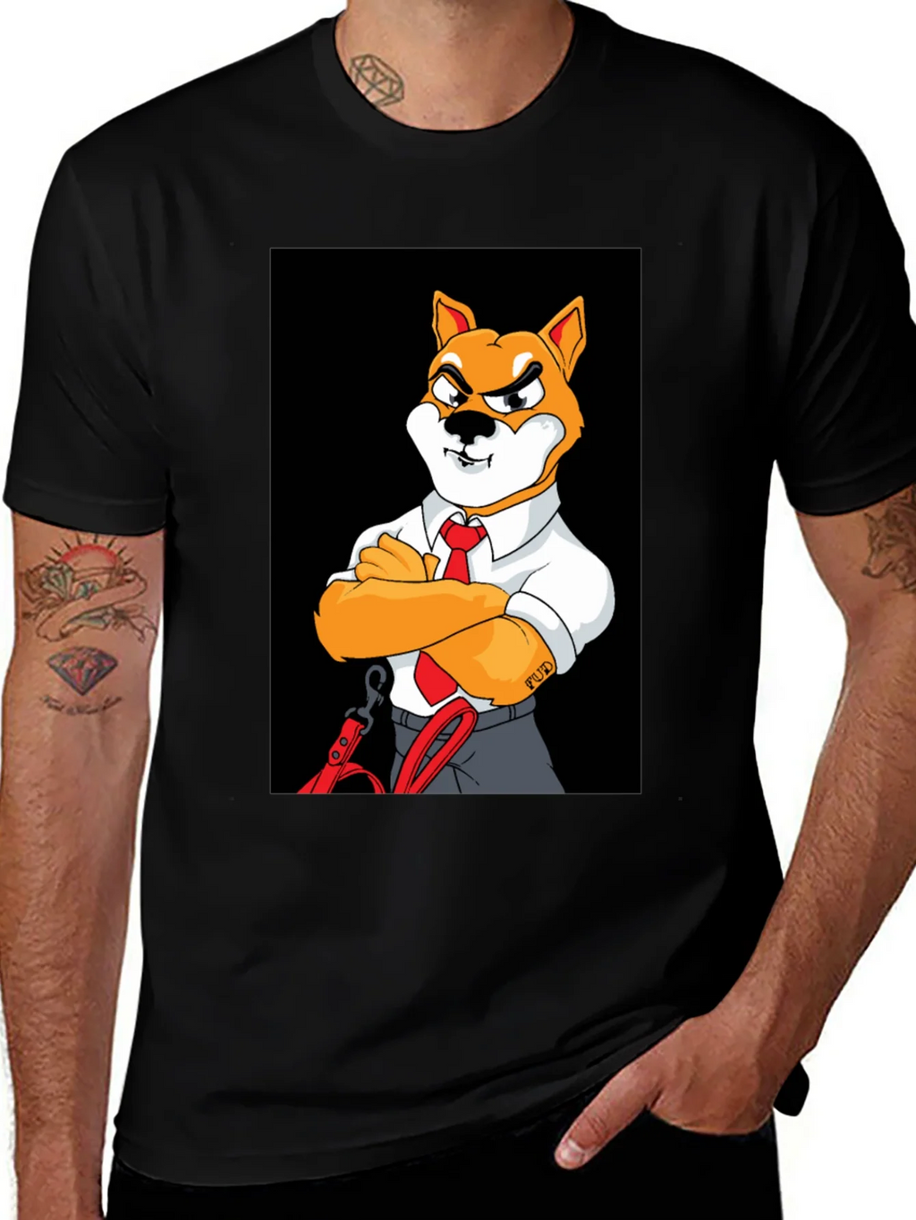 Dog Boss T-Shirt - Shiba Inu Cartoon Design product image 1