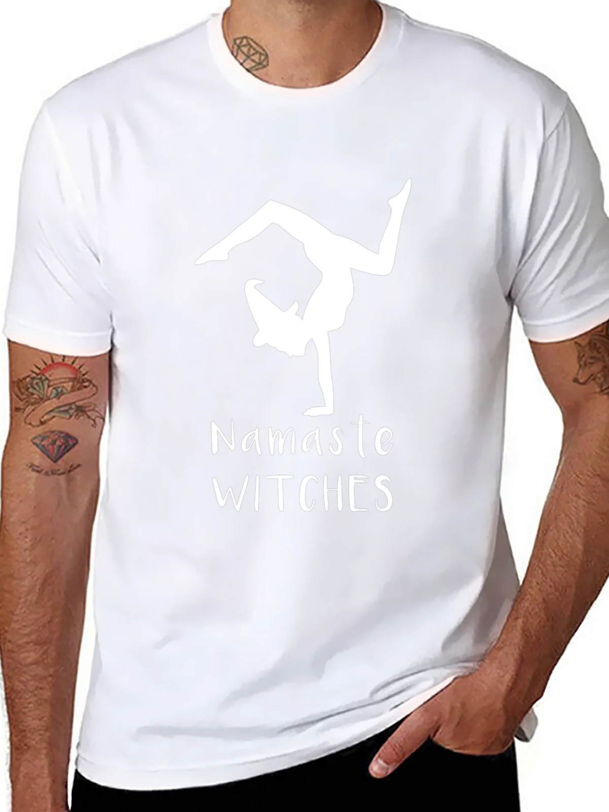 Namaste Witches T-Shirt - Yoga Witch Tee product image 10