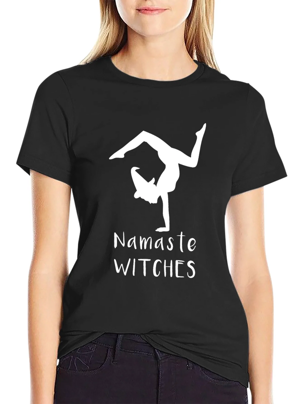 Namaste Witches T-Shirt - Yoga Witch Tee product image 5