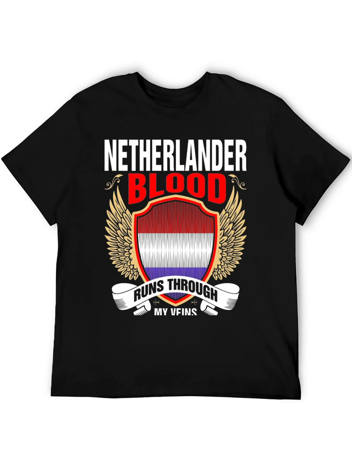 Netherlander Blood Runs Through My Veins T-Shirt product image 8