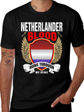 Netherlander Blood Runs Through My Veins T-Shirt product image 1