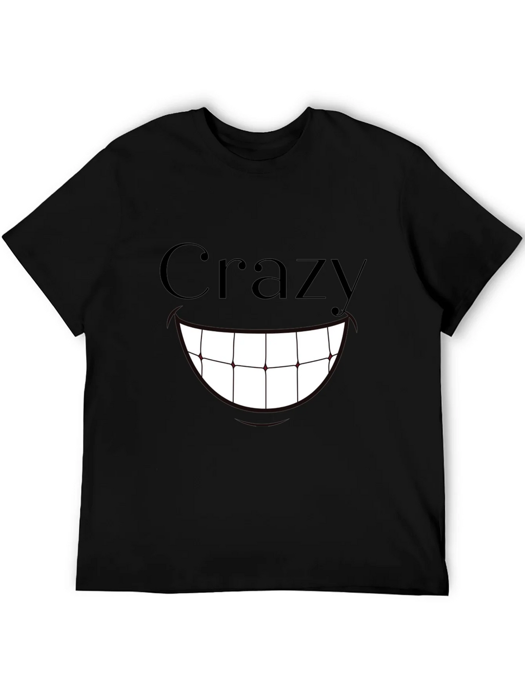 Crazy Smile Graphic Print T-Shirt - Black product image 8