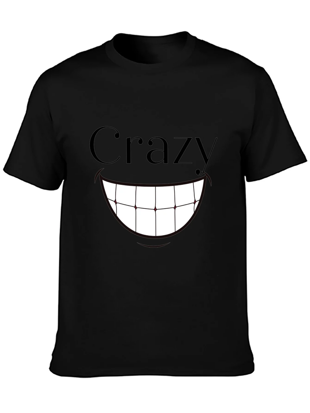 Crazy Smile Graphic Print T-Shirt - Black product image 6