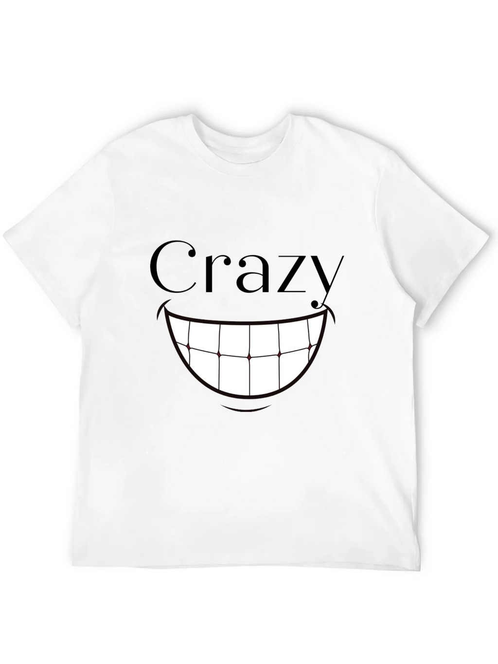 Crazy Smile Graphic Print T-Shirt - Black product image 3
