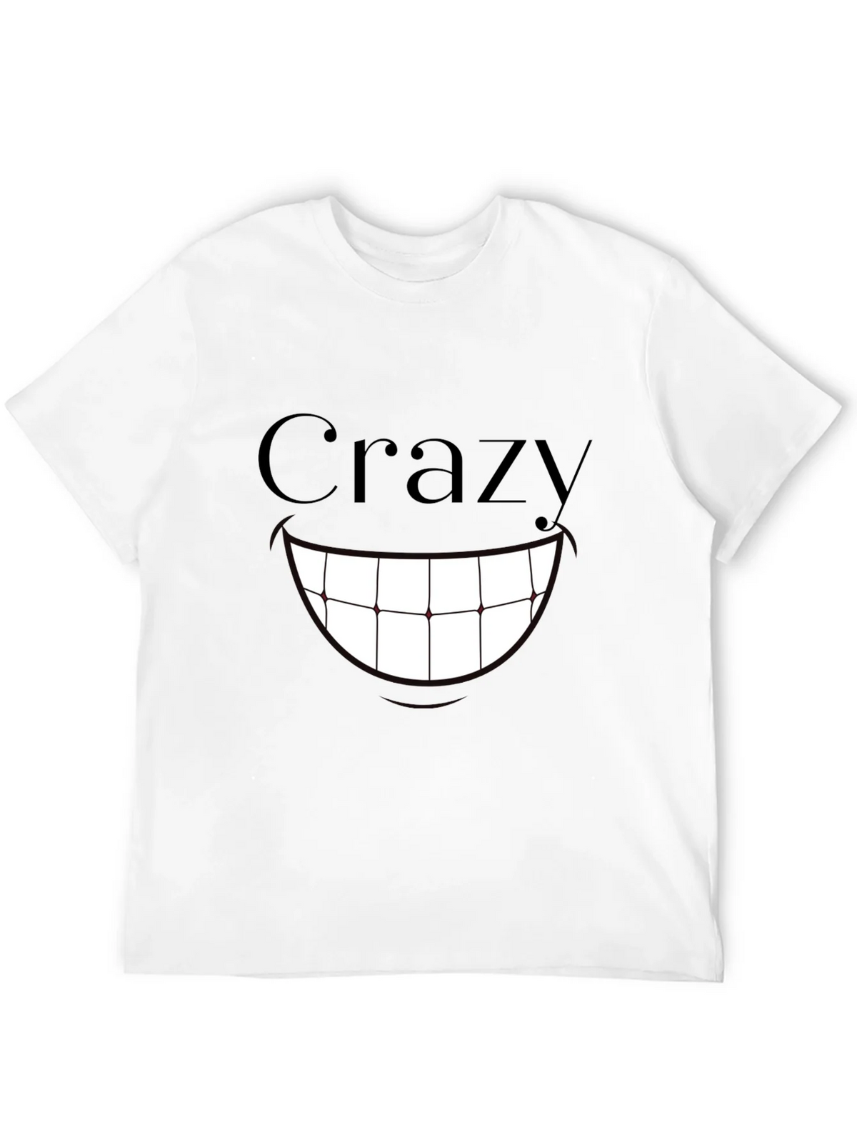 Crazy Smile Graphic Print T-Shirt - Black product image 3