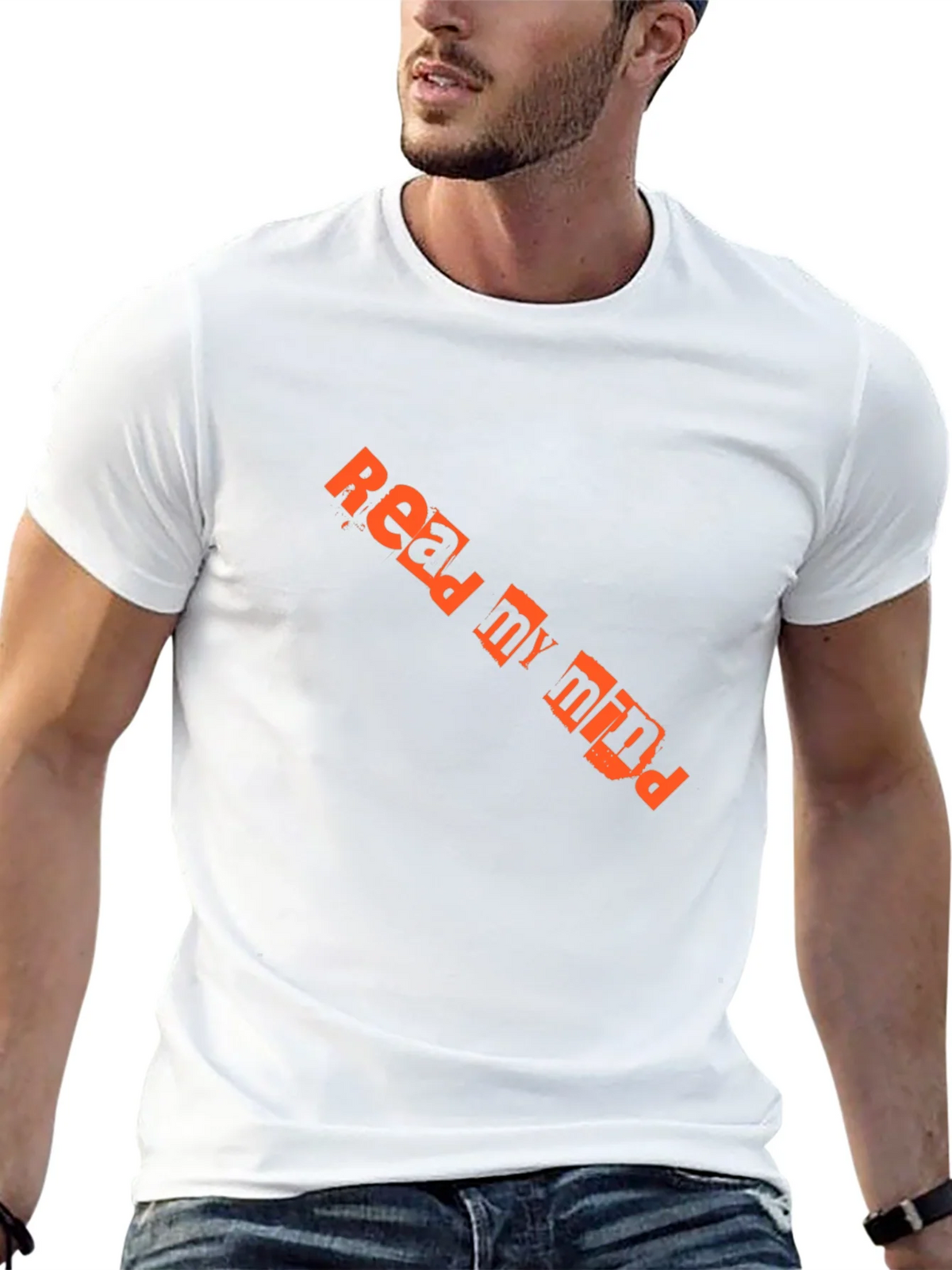 Read My Mind Graphic Tee - Black Cotton Casual Shirt product image 4