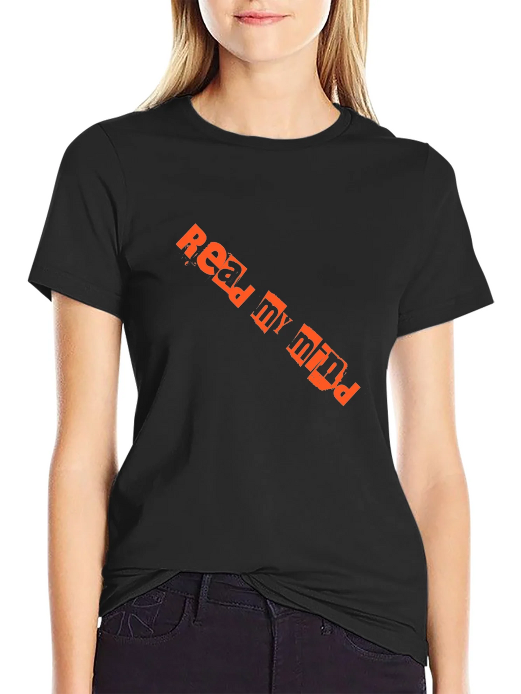 Read My Mind Graphic Tee - Black Cotton Casual Shirt product image 5
