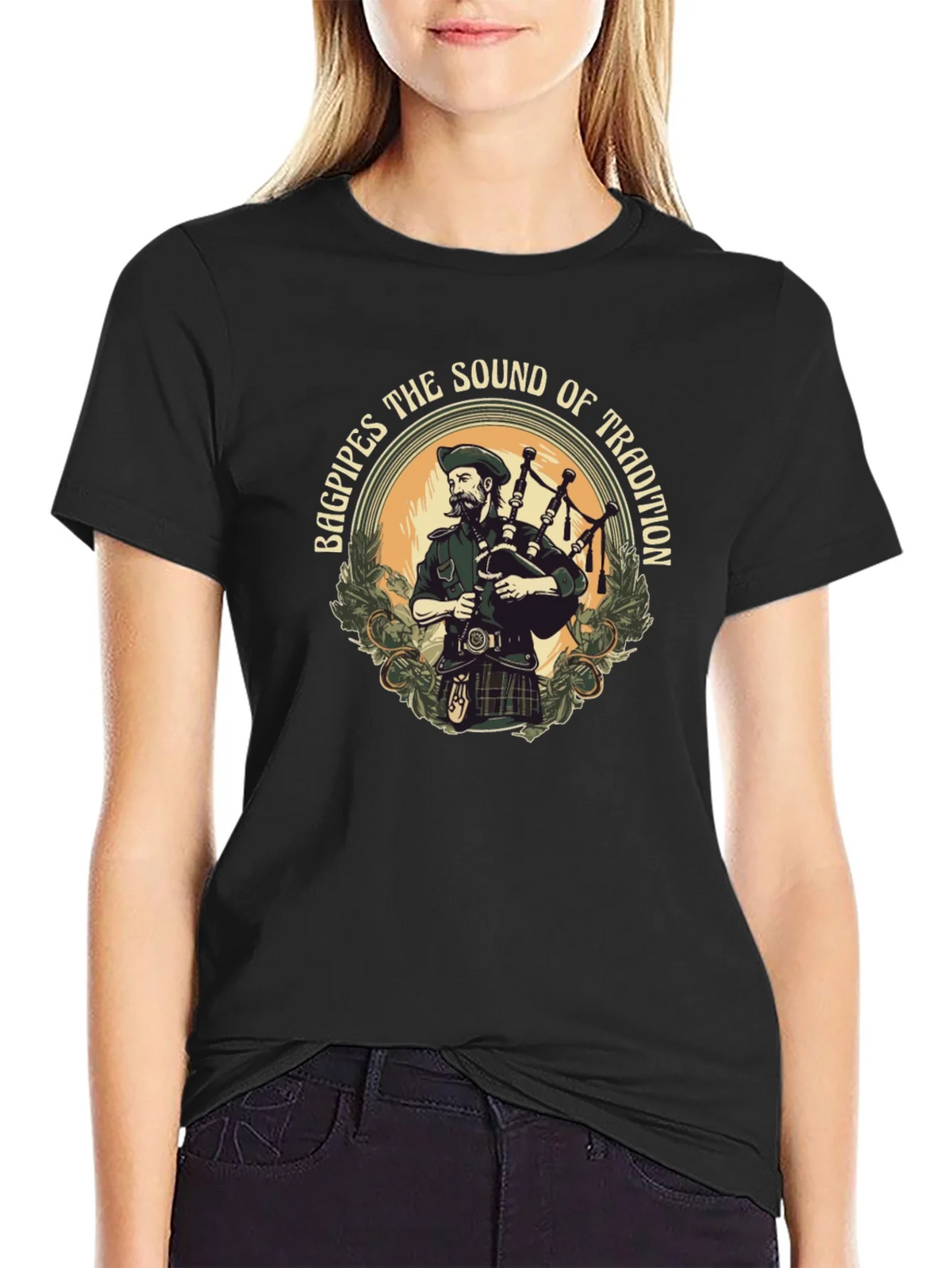 Bagpipes the Sound of Tradition Graphic T-Shirt product image 5