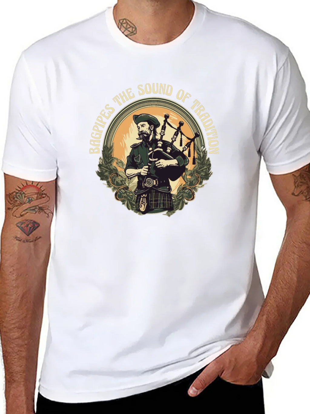 Bagpipes the Sound of Tradition Graphic T-Shirt product image 10