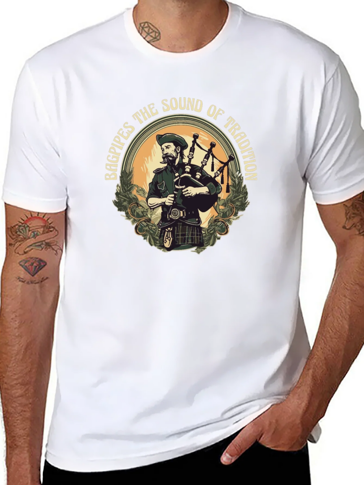 Bagpipes the Sound of Tradition Graphic T-Shirt product image 10