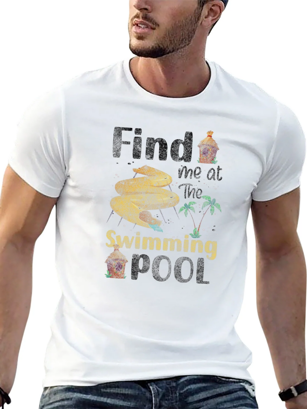 Find Me at the Swimming Pool T-Shirt product image 4