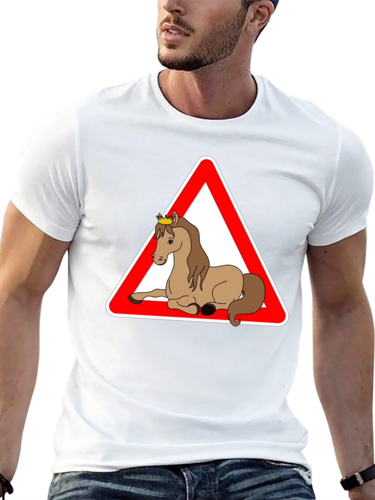 Novelty Horse Crossing T-Shirt product image 4